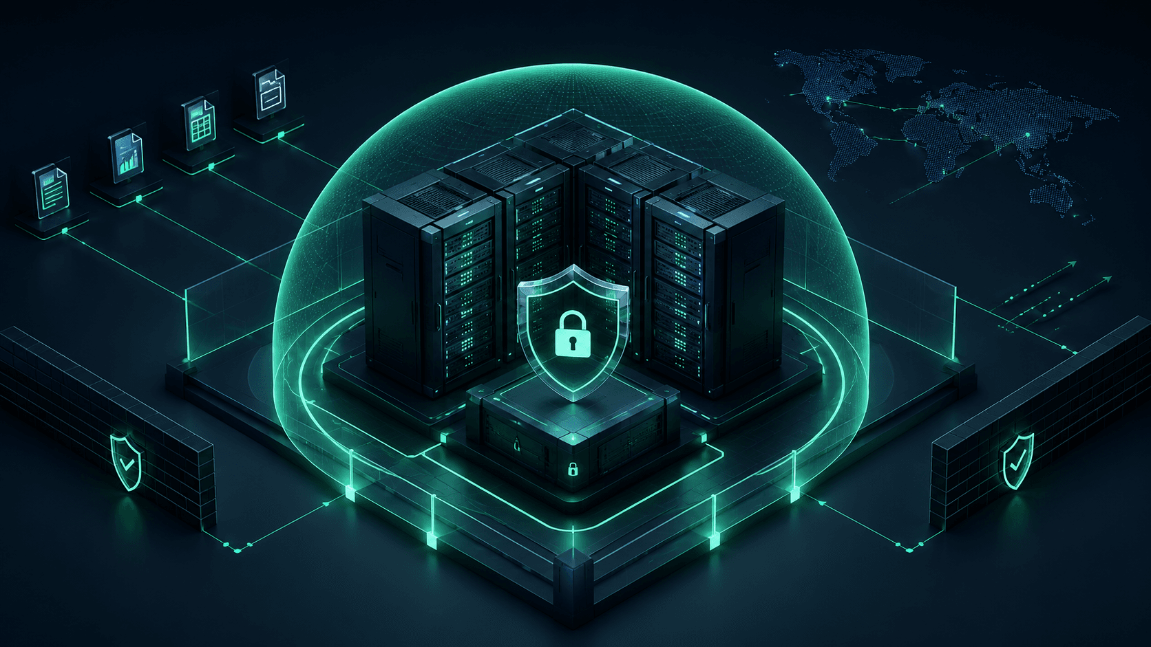 Sovereign AI: Secure on-premise data center with protective shield and GDPR-compliant document processing