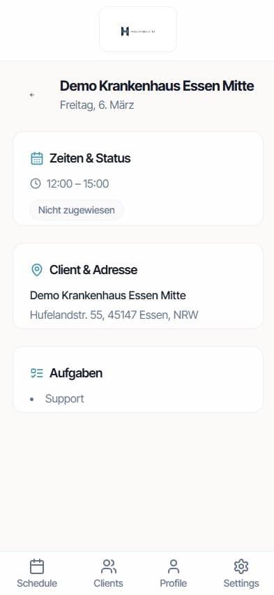 Hausheld worker app preview