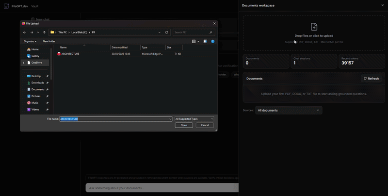 FileGPT.dev preview